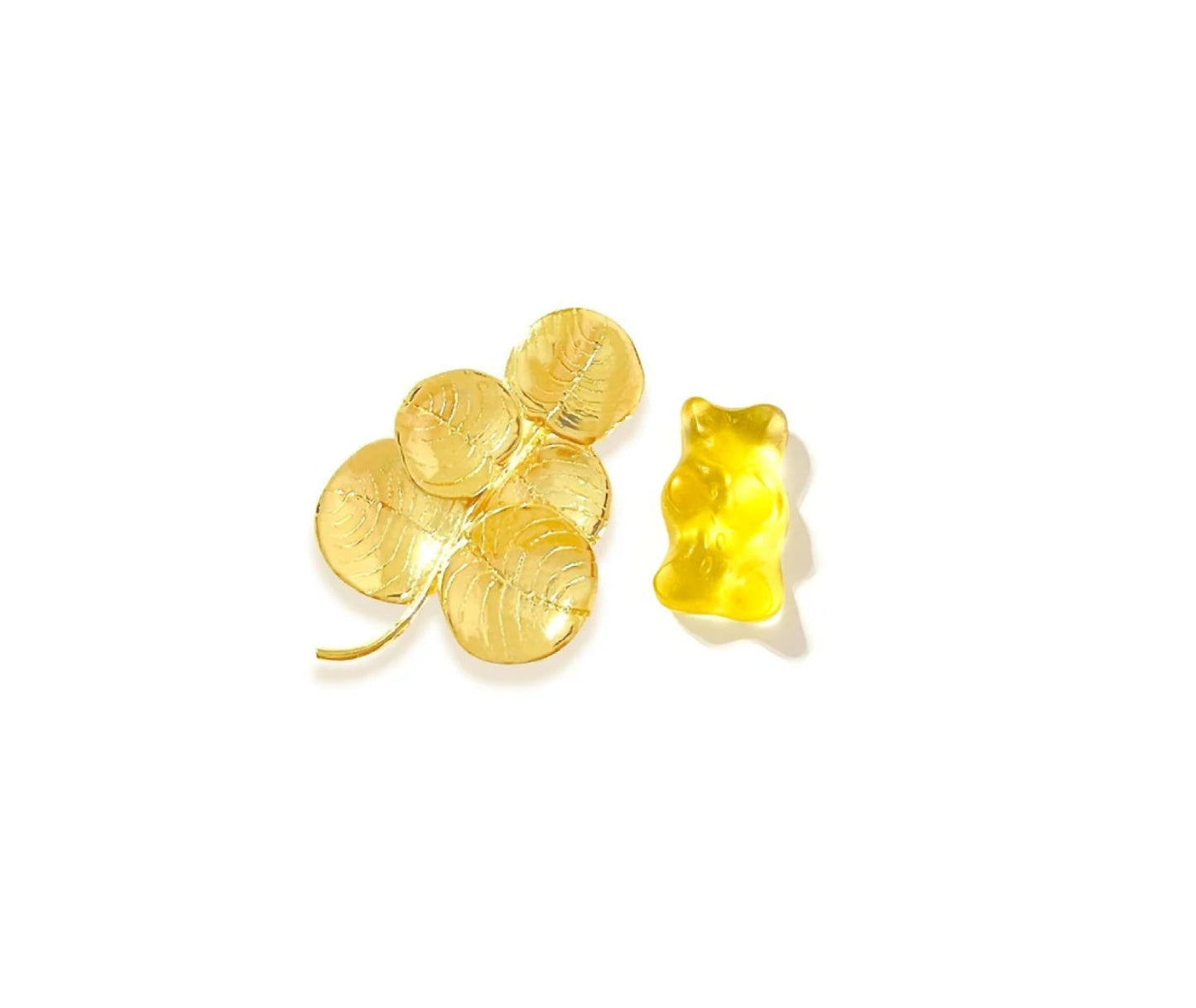 Sculptural gold earrings - wearable art piece with natural form