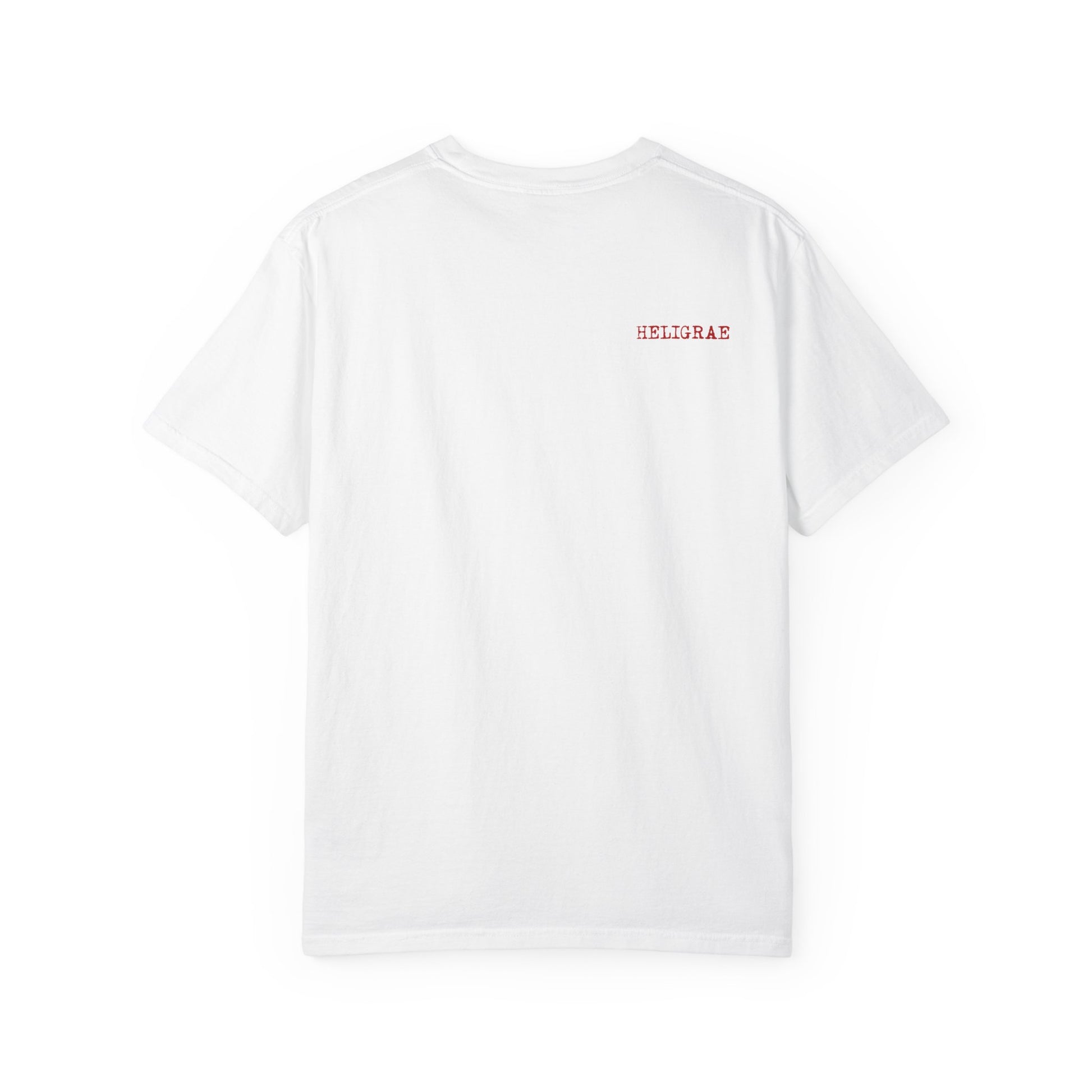 white t-shirt back minimal logo clean design