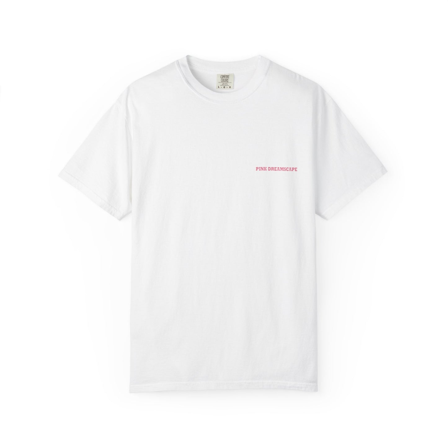 white cotton t-shirt front minimal logo clean design