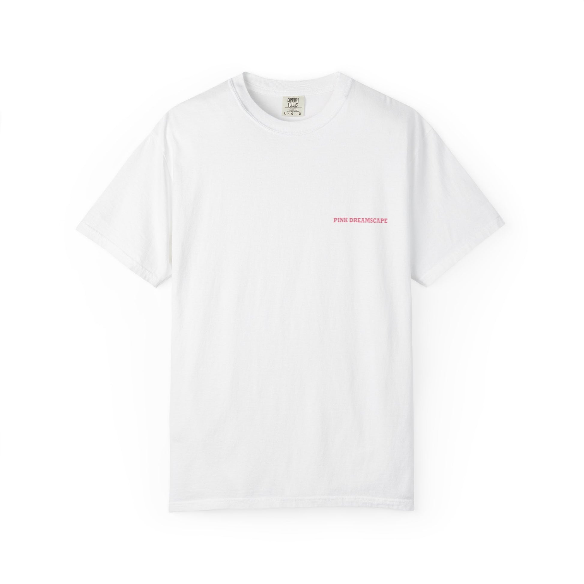 white cotton t-shirt front minimal logo clean design