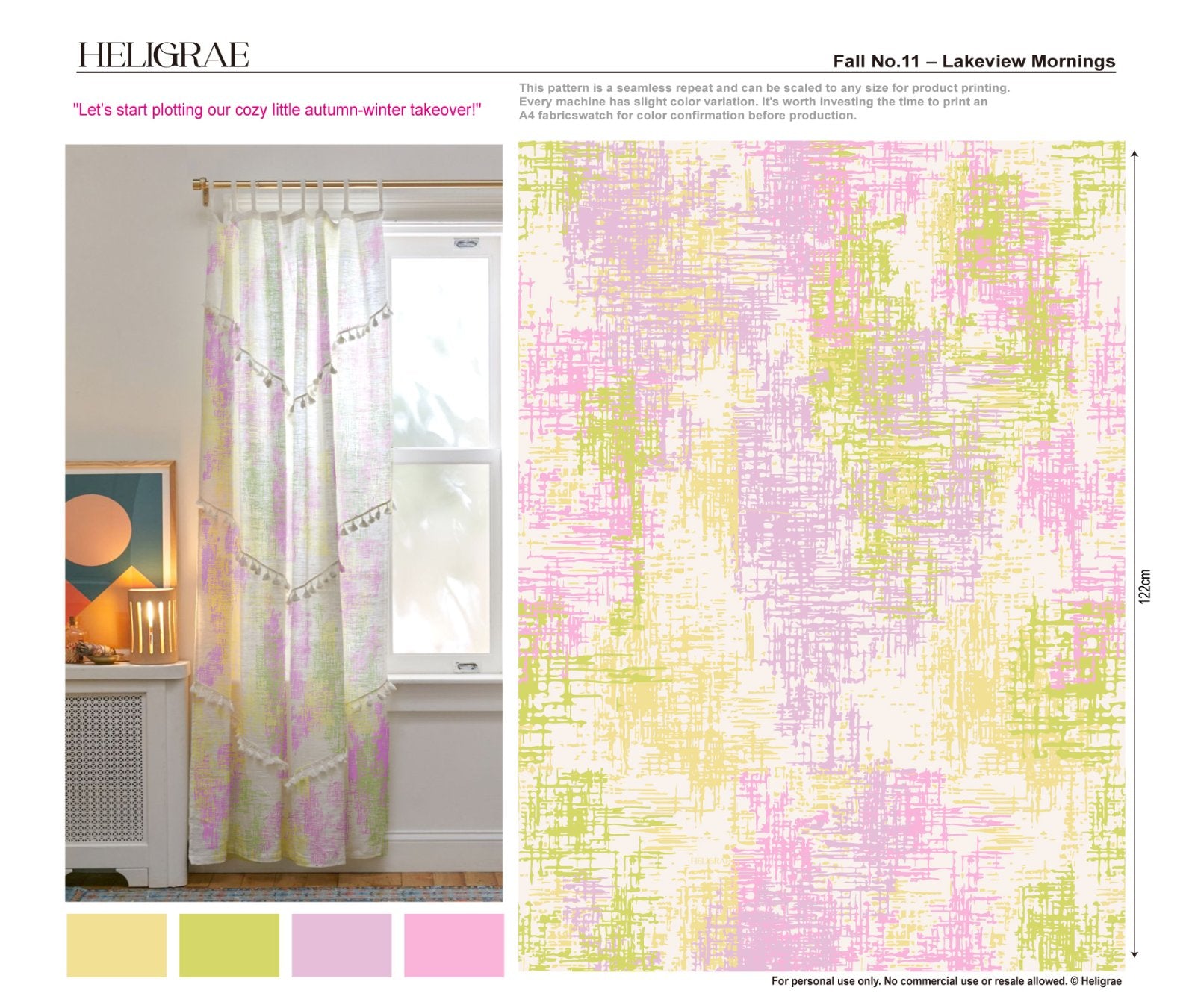 "Geometric linear pattern with vibrant colorful stripes for modern textile and surface design"
