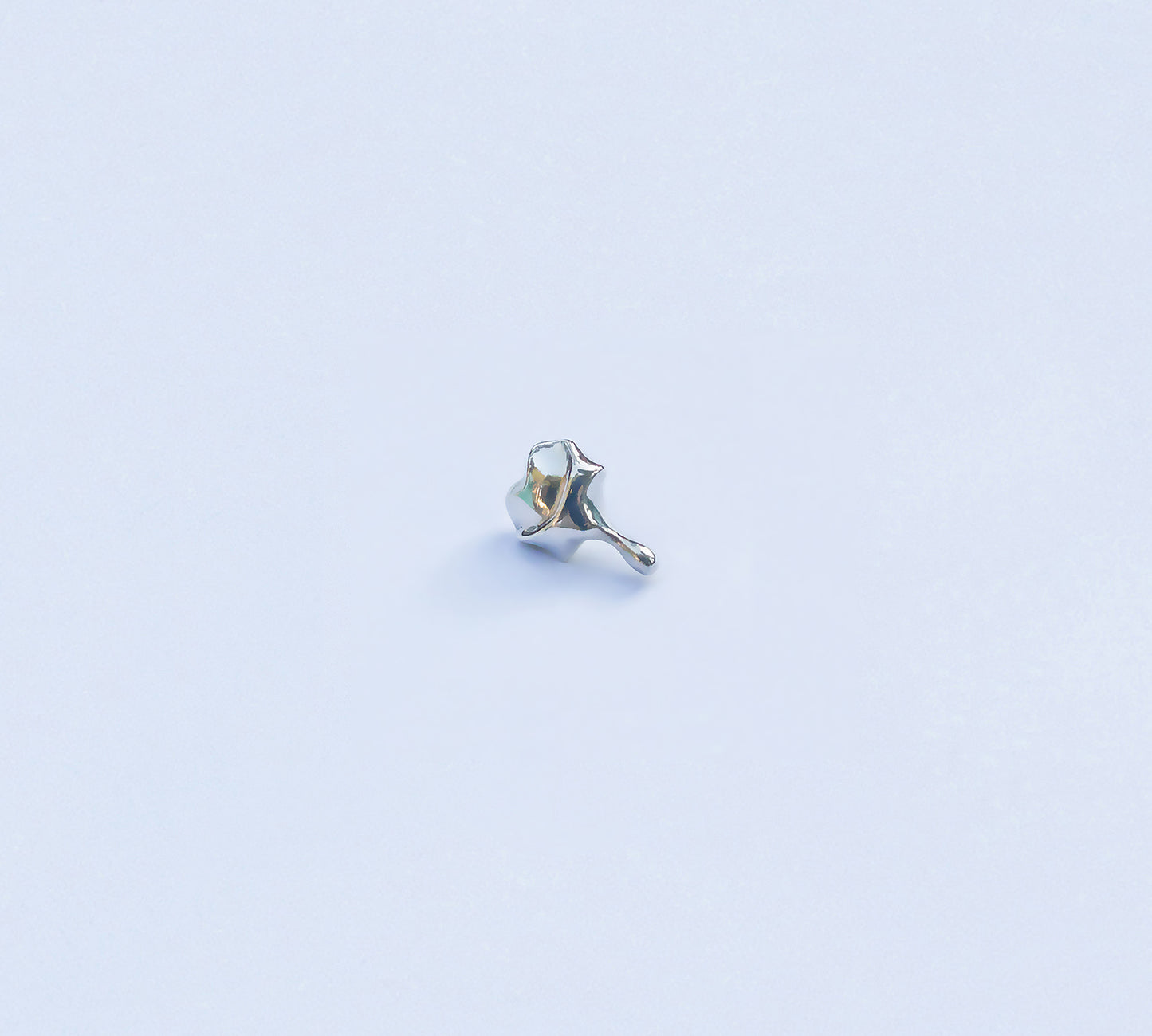 You Melt My Heart earrings - detailed view of sculptural depth and curves