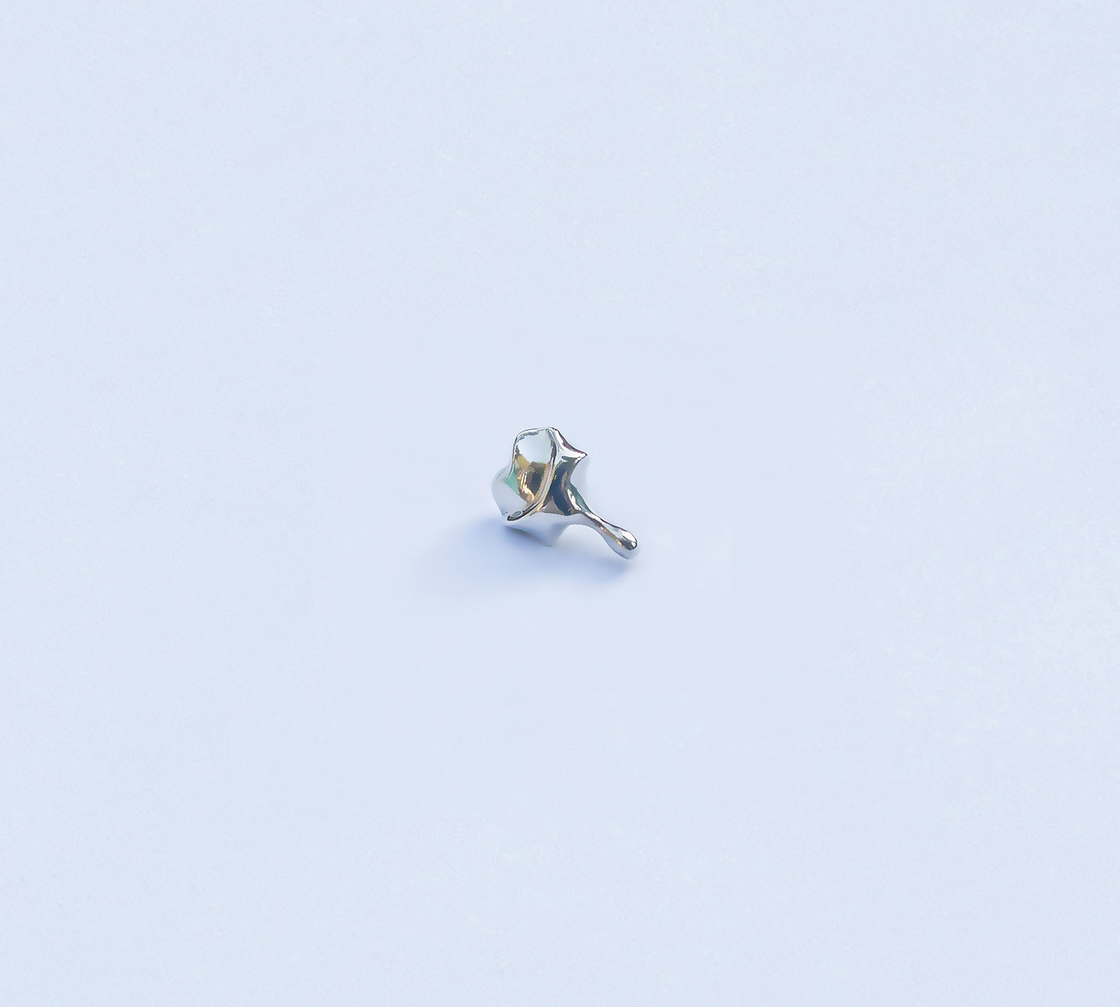You Melt My Heart earrings - detailed view of sculptural depth and curves