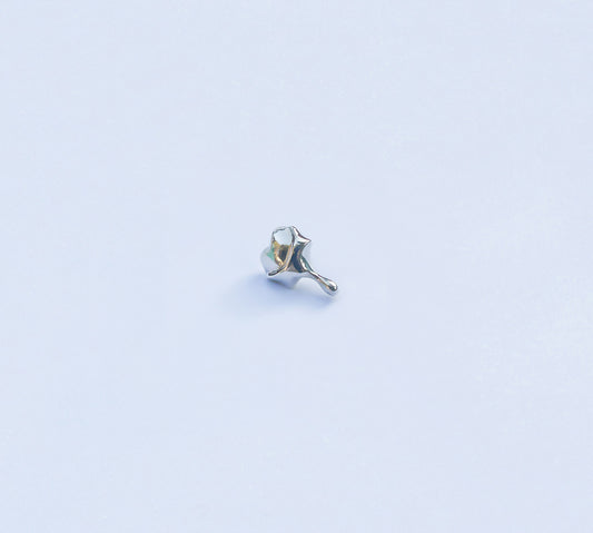 You Melt My Heart earrings - detailed view of sculptural depth and curves