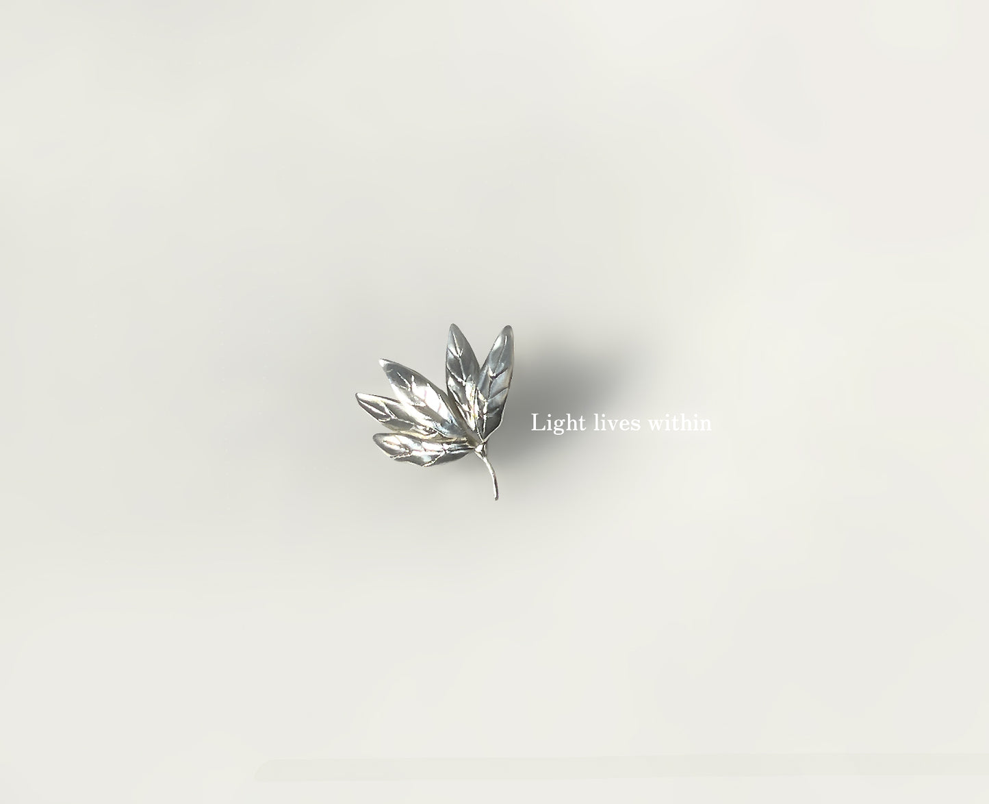 Leaf Cluster earrings in 925 sterling silver - five-leaf botanical design with sculptural depth | HELIGRAE 2026 Collection No. 01