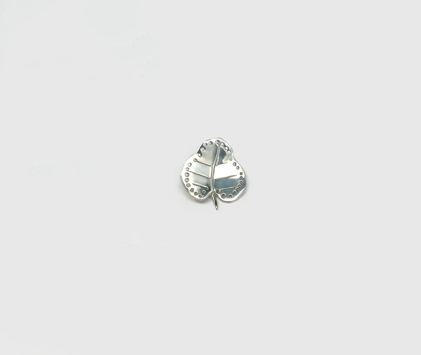 Minimal Broad Leaf Earrings in 925 Sterling Silver