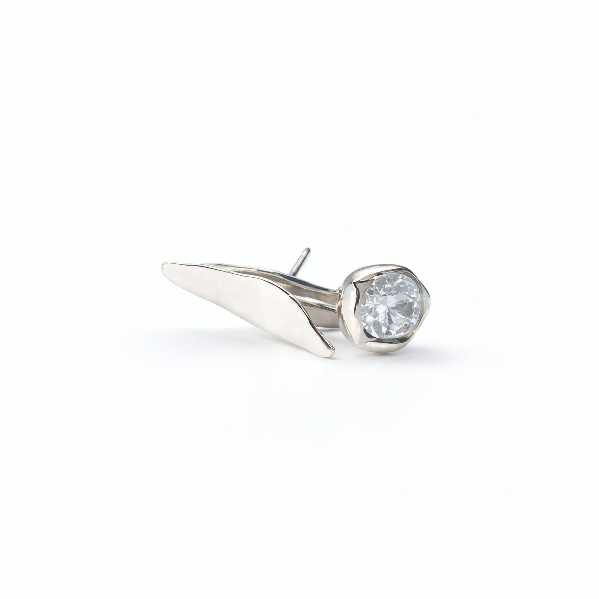 Tulip Bloom silver earrings -HELIGRAE handcrafted jewelry